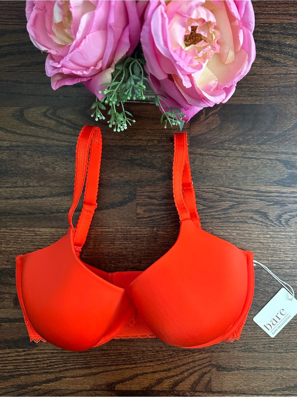 NWT Bare Necessities Demi bra with Geo Lace, 32G